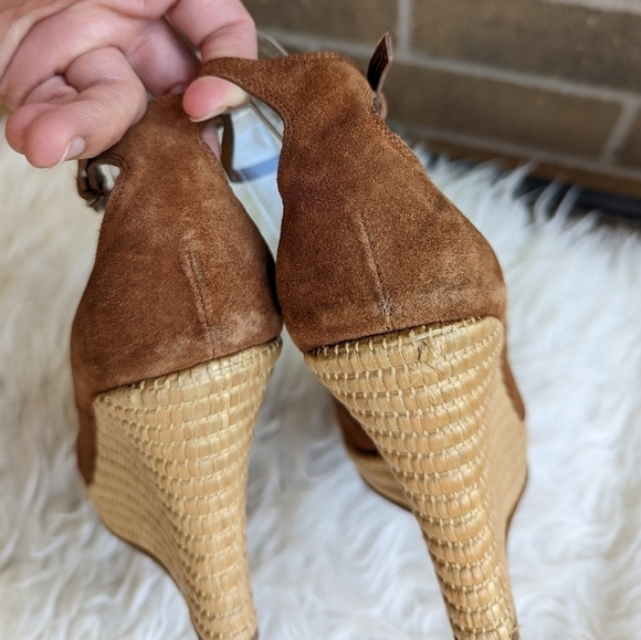 GUCCI Horsebit Wedge Espadrille Sandals - Picture 9 of 15